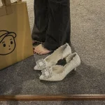 Zapatos de tacón de aguja para mujer, sandalias puntiagudas con | Zapatos y calzado · Omeda.es