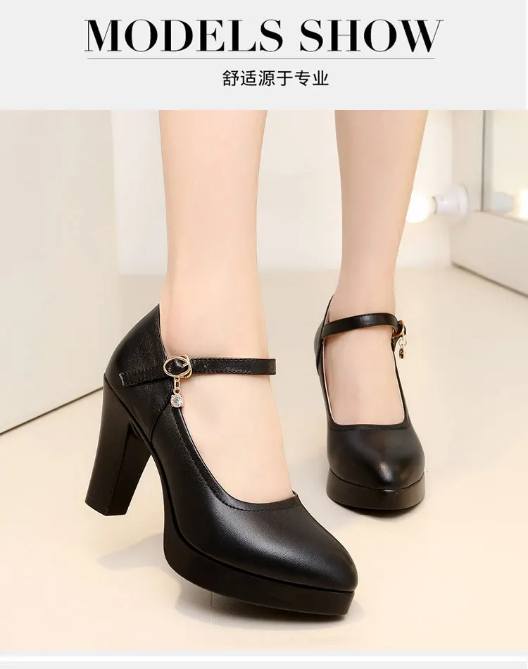 Zapatos de tacón alto con plataforma para Mujer, calzado de piel | Zapatos y calzado · Omeda.es - Imagen 12