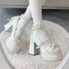 Zapatos de tacón alto con plataforma para mujer, zapatos Lolita a la | Zapatos y calzado · Omeda.es