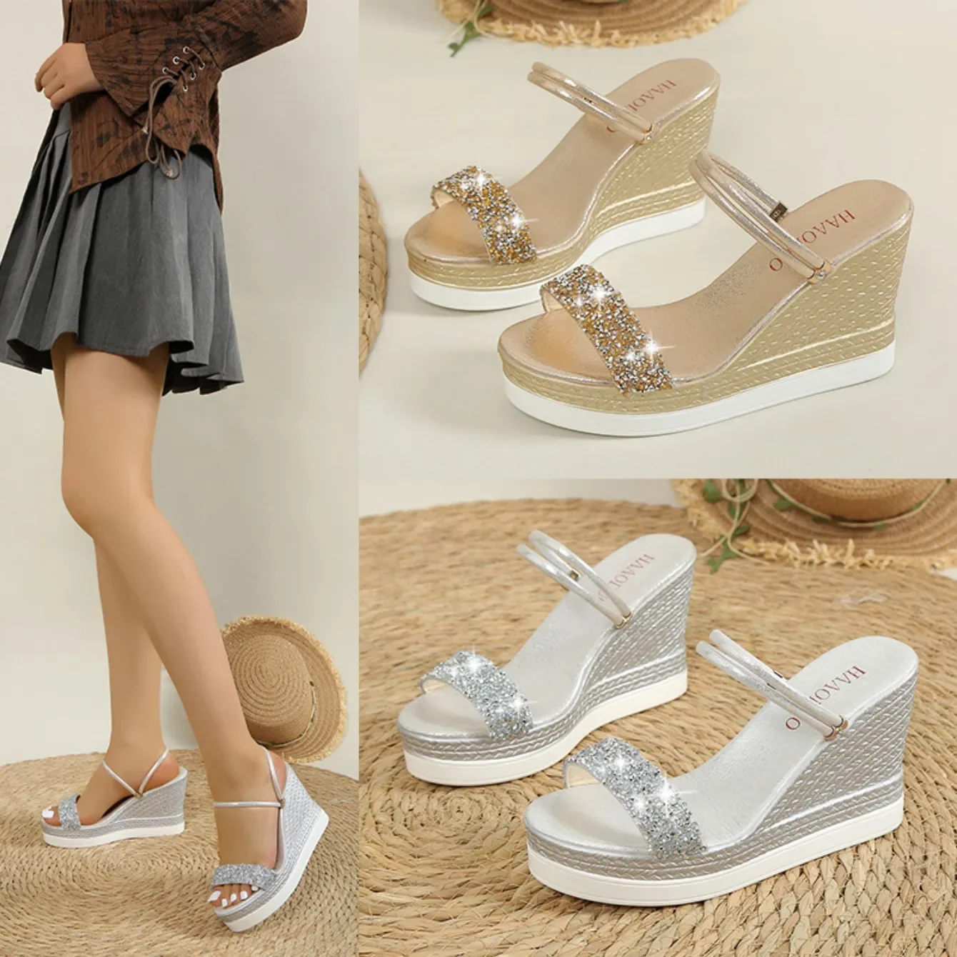 Zapatos de verano para mujer, sandalias de cuña, Sandalias de tacón | Zapatos y calzado · Omeda.es - Imagen 3