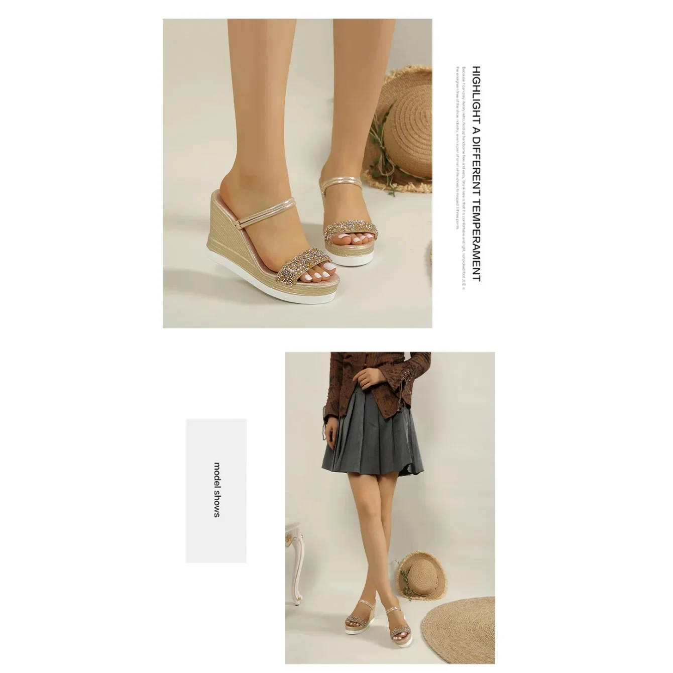 Zapatos de verano para mujer, sandalias de cuña, Sandalias de tacón | Zapatos y calzado · Omeda.es - Imagen 9